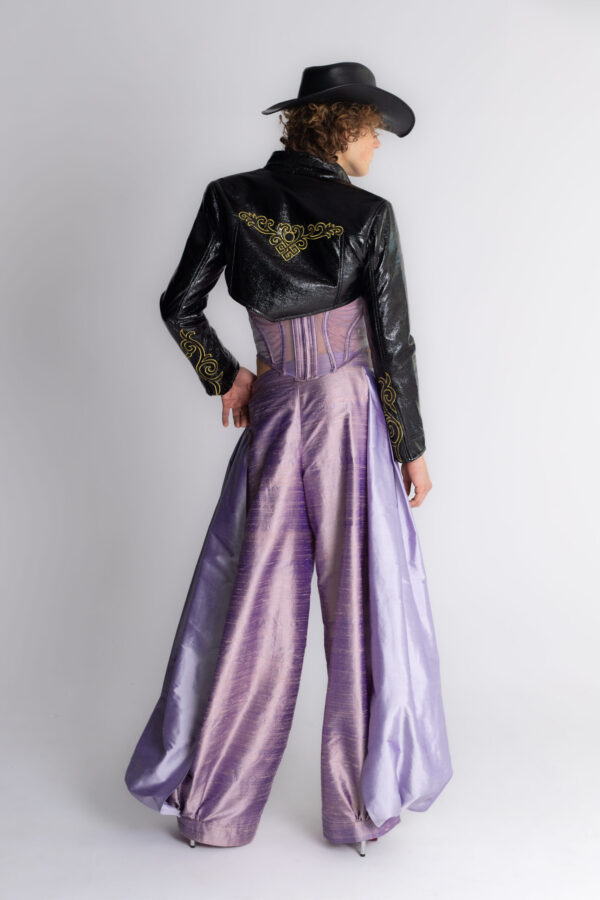 Gorset unisex różowy i spodnie unisex różowe