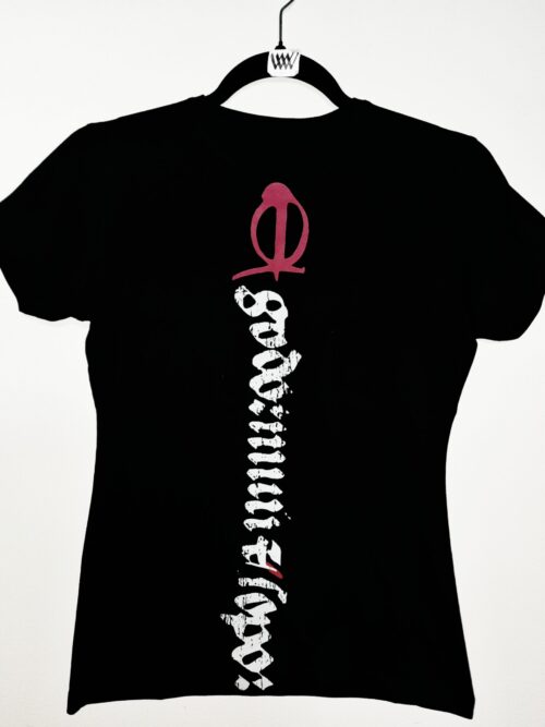 T-shirt czarny z nadrukiem